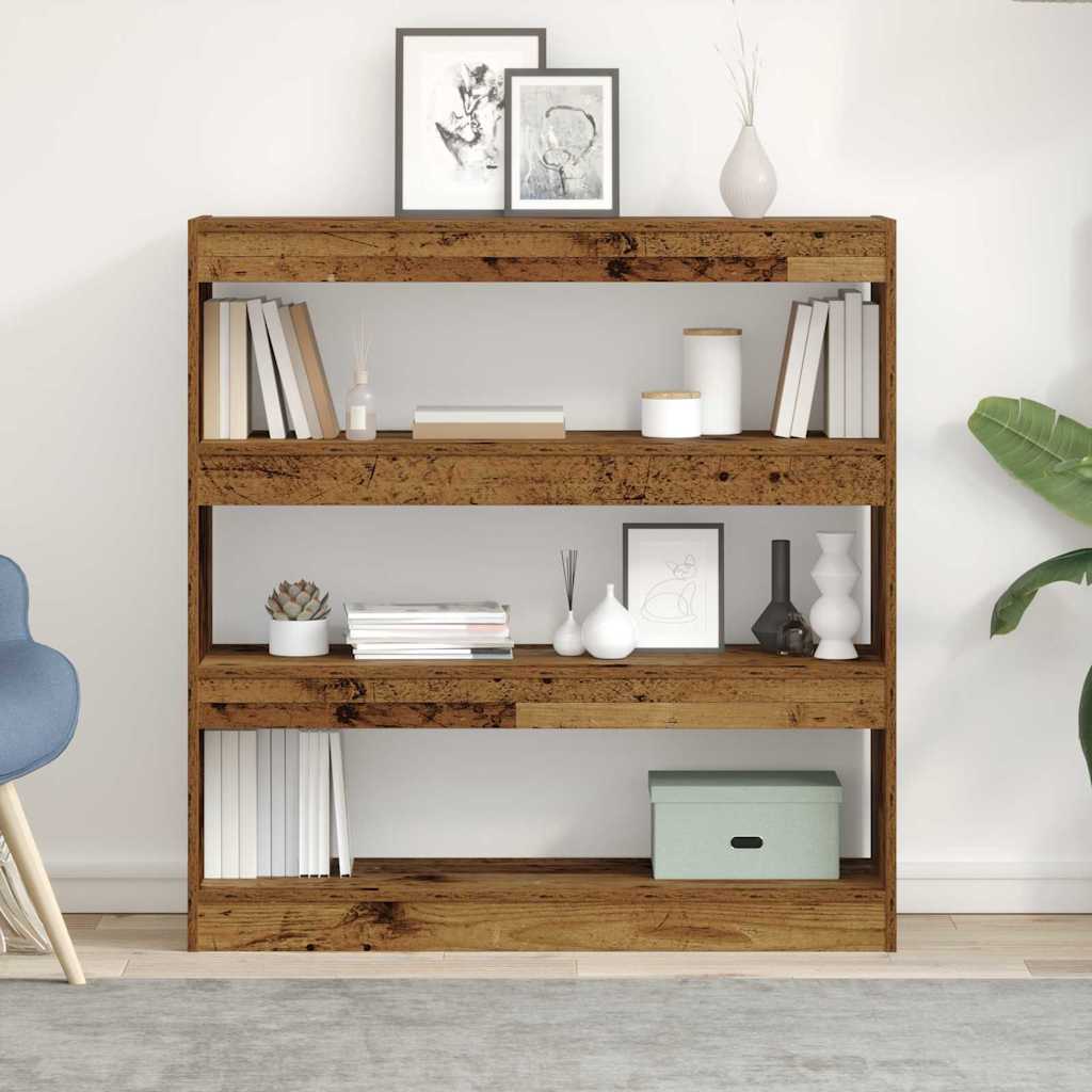 Book Cabinet Old wood 100 x 30 x 103 cm Engineered Wood